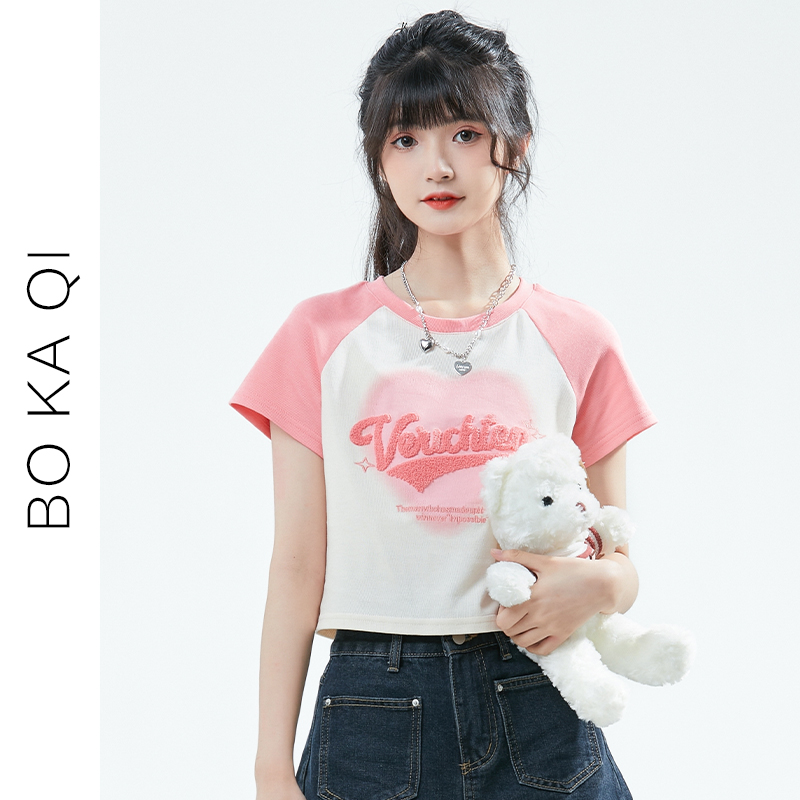 เสื้อผ้าวัยรุ่นเกาหลี เสื้อยืดวัยรุ่นผู้หญิง มีขนาด S M L XL
