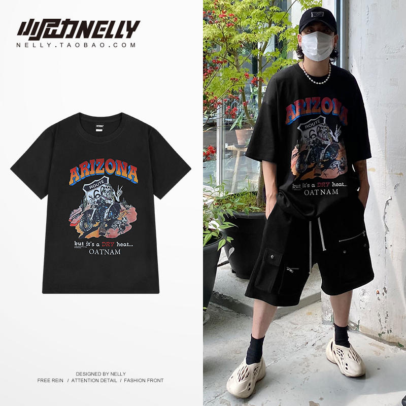 เสื้อยืดคอกลม ผู้ชาย เสื้อยืดผู้ชายเกาหลี เสื้อยืดเกาหลี แบรนด์ NELLY