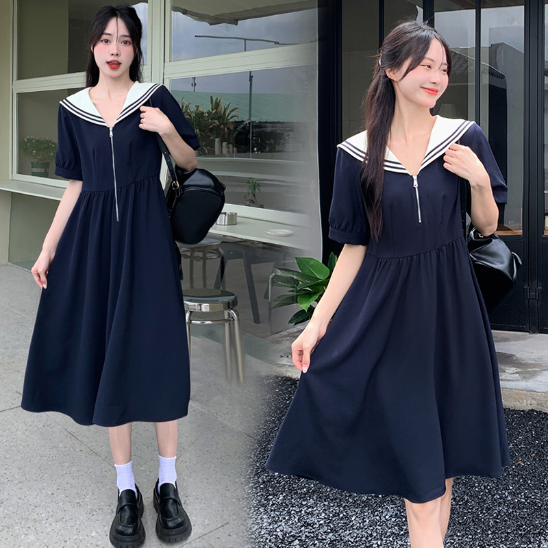 เดรสแขนสั้น มีไซส์ L-4XLอก 38-47 นิ้ว ใส่ได้ทั้งสาวหุ่นดีน่ารักจนถึงสาวอวบพลัสไซส์ จัดส่งฟรี! ทักแชทสั่งซื้อ