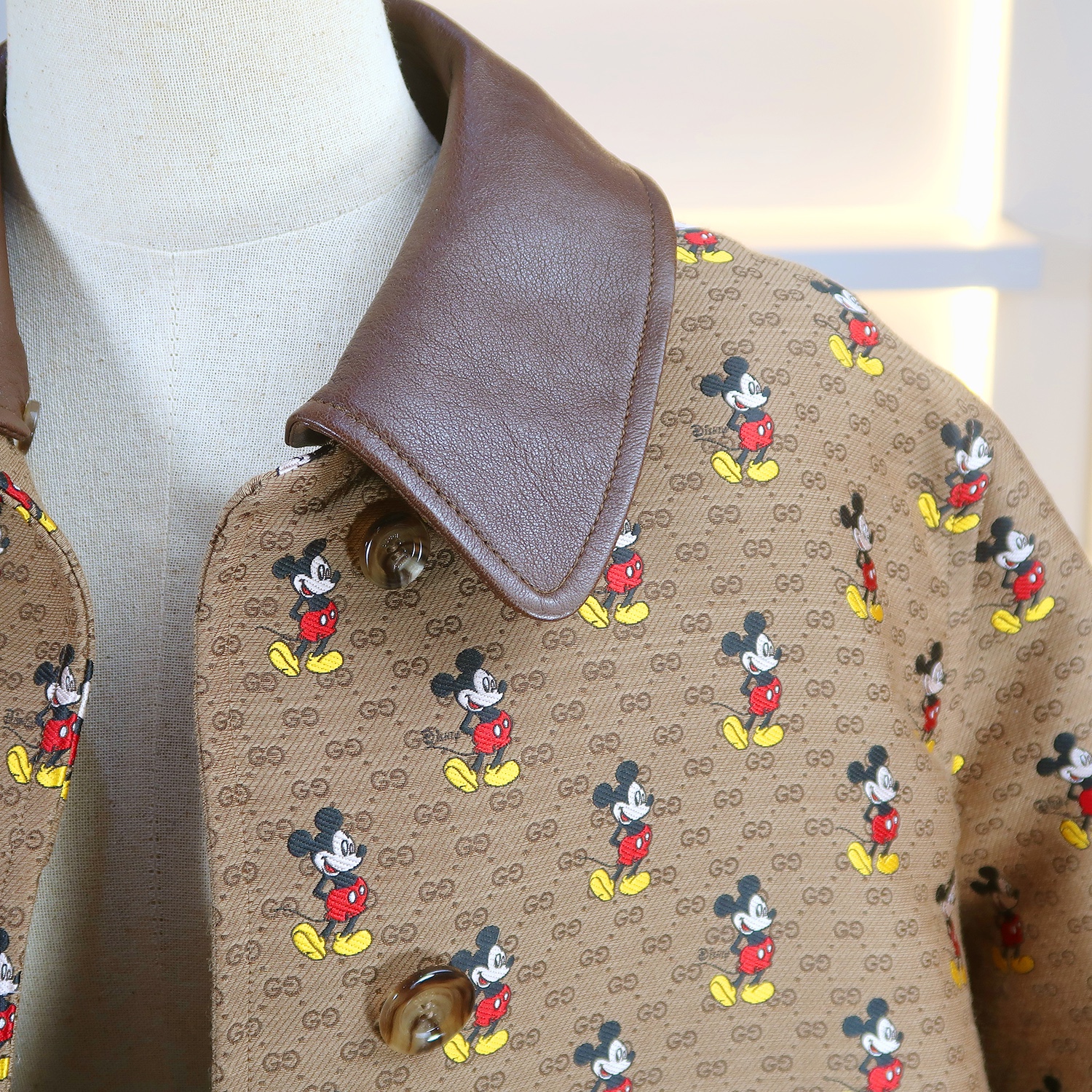 Gucci X Disney GG/Mickey Mouse Oversized Jacket Size 42