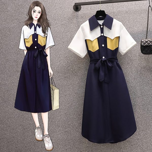 ชุดเดรสคนอ้วนวัยรุ่น เดรสสาวอวบ เดรสคนอ้วน BY PLUS SIZE Girl