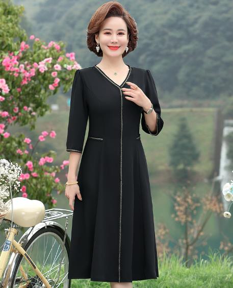 เดรสวัยผู้ใหญ่40-60ปี เดรสคุณแม่ ชุดเดรสทำงานวัยผู้ใหญ่ แบรนด์ MAMA DRESS