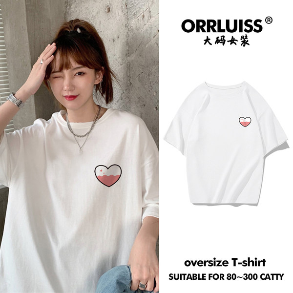 เสื้อโอเวอร์ไซส์เกาหลี เสื้อยืดพลัสไซส์ เสื้อยืดคนอ้วน เสื้อยืดโอเวอร์ไซส์ผู้หญิง