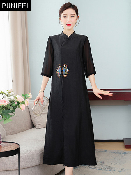 เดรสวัยผู้ใหญ่40-60ปี เดรสคุณแม่ ชุดเดรสทำงานวัยผู้ใหญ่ แบรนด์ MAMA DRESS