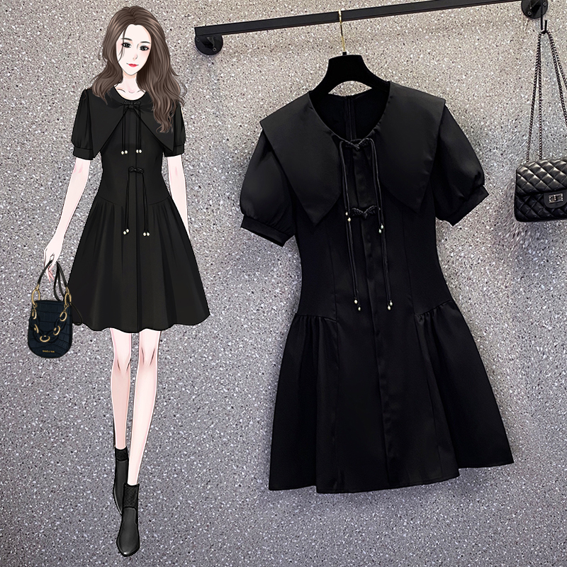 เดรสแขนสั้น มีไซส์ L-4XLอก 38-47 นิ้ว ใส่ได้ทั้งสาวหุ่นดีน่ารักจนถึงสาวอวบพลัสไซส์