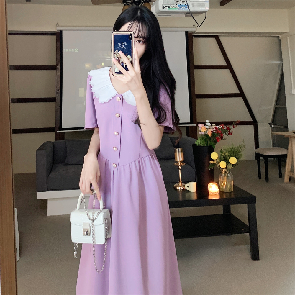 เดรสวัยรุ่น-เดรสคนอ้วนวัยรุ่น L-4XL(อก38-46 นิ้ว)