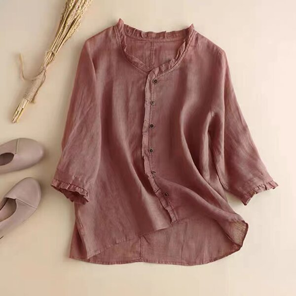 เสื้อลินิน แบบเสื้อสวยๆ เสื้อผ้าฝ้ายลินิน เสื้อเชิ้ตผ้าลินิน BY LININ