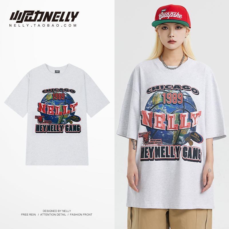 เสื้อยืดคอกลม ผู้ชาย เสื้อยืดผู้ชายเกาหลี เสื้อยืดเกาหลี แบรนด์ NELLY