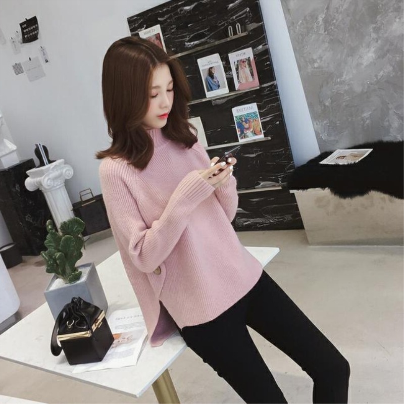 Sweater เสื้อสเวทเตอร์ไหมพรม แขนยาว เนื้อนุ่ม ใส่สบายยืดได้เยอะ พร้อมส่ง