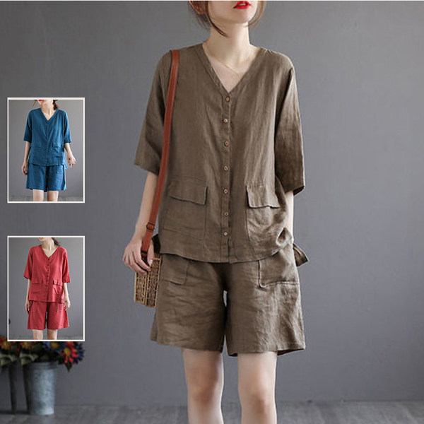 เสื้อลินิน เสื้อผ้าฝ้ายลินิน เสื้อเชิ้ตผ้าลินิน