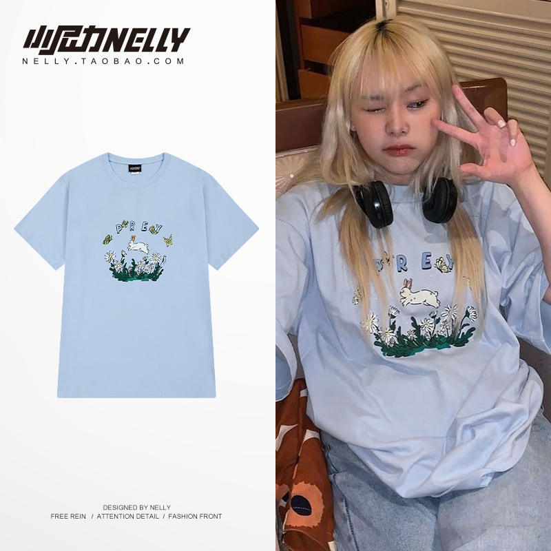 เสื้อยืดคอกลม ผู้ชาย เสื้อยืดผู้ชายเกาหลี เสื้อยืดเกาหลี แบรนด์ NELLY