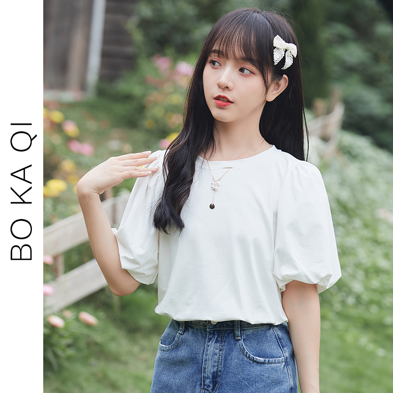 เสื้อผ้าวัยรุ่นเกาหลี เสื้อยืดวัยรุ่นผู้หญิง มีขนาด S M L XL
