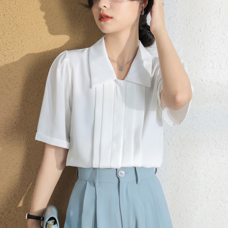 เสื้อเชิ้ตผู้หญิงแขนยาว เสื้อเชิ้ตผู้หญิงใส่ทํางาน 390 บาทต่อชิ้น ฟรีค่าจัดส่ง