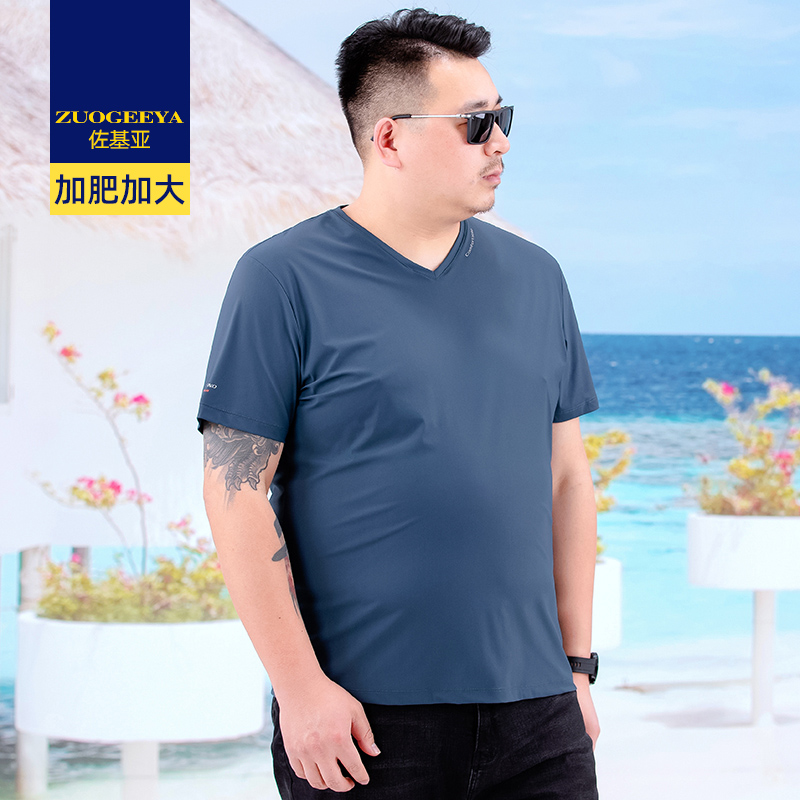 เสื้อยืดผู้ชายอ้วน XL-8XL น้ำหนักผู้สวม 60-150 กิโลกรัม