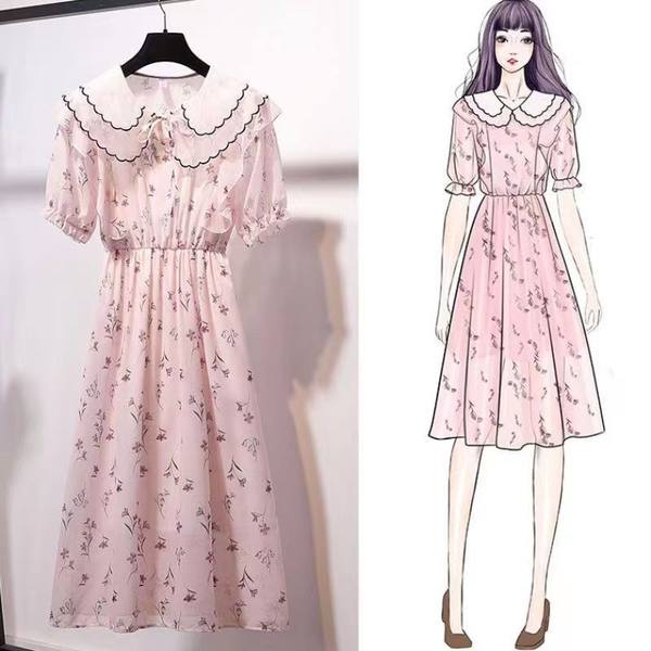 เดรสคนอ้วน เดรสสาวอวบ ชุดเดรสคนอ้วนวัยรุ่น BY PLUS SIZE Girl