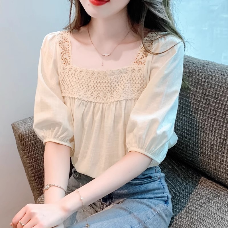เสื้อเชิ้ตผู้หญิงใส่ทํางาน 390 บาทต่อชิ้น ฟรีค่าจัดส่ง