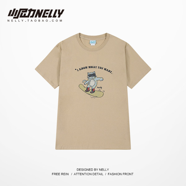 เสื้อยืดคอกลม ผู้ชาย เสื้อยืดผู้ชายเกาหลี เสื้อยืดเกาหลี แบรนด์ NELLY