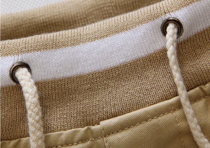 กางเกงขาสั้นผู้ชาย กางเกงขาสามส่วน กางเกงแฟชั่น สีเทา ยอดนิยม Matt ได้กับเสื้อทุกสี กางเกงวัยรุ่น เท่ ๆ เอวยางยืด ใส่เที่ยว ใส่อยู่บ้าน มีสไตล์ 641470_5