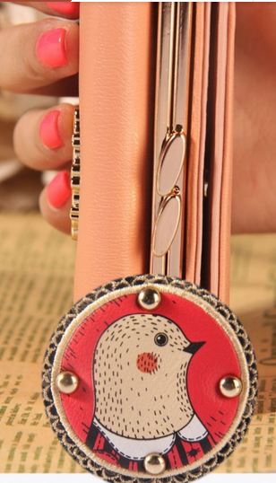 กระเป๋าสตางค์ผู้หญิง ใบสั้น สไตล์ ญี่ปุ่น ลาย ลูกเจี๊ยบ ใส่สูท เก๋ ๆ กระเป๋าสตางค์ วัยรุ่น ใส่บัตรได้เยอะ แนวน่ารัก หวาน ๆ สีลูกกวาด 205081