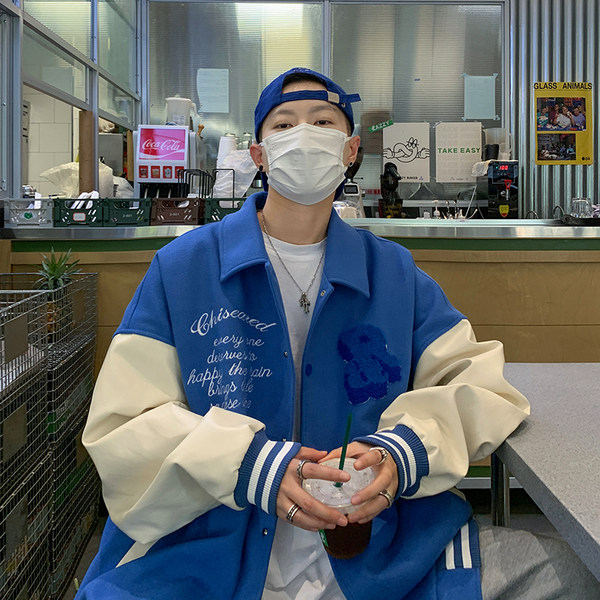 เสื้อแจ็คเก็ตเบสบอล เสื้อคลุม เสื้อแขนยาวสไตล์เกาหลี