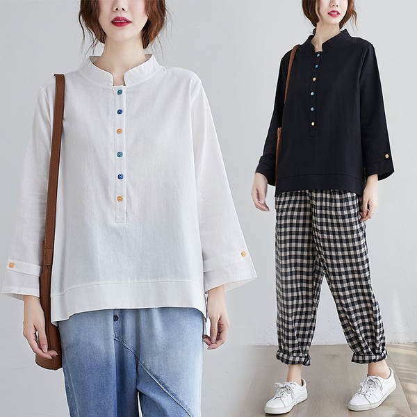 เสื้อเชิ้ตผ้าฝ้ายลินิน