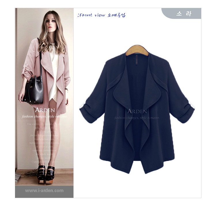 สูทเก๋ๆ ทรงปล่อย ผ้าฝ้ายเนื้อละเอียด เบาสบาย ใส่คลุมดูดีทุกงาน เลือกสีที่พ้อมส่งด้านในเลยจ้า