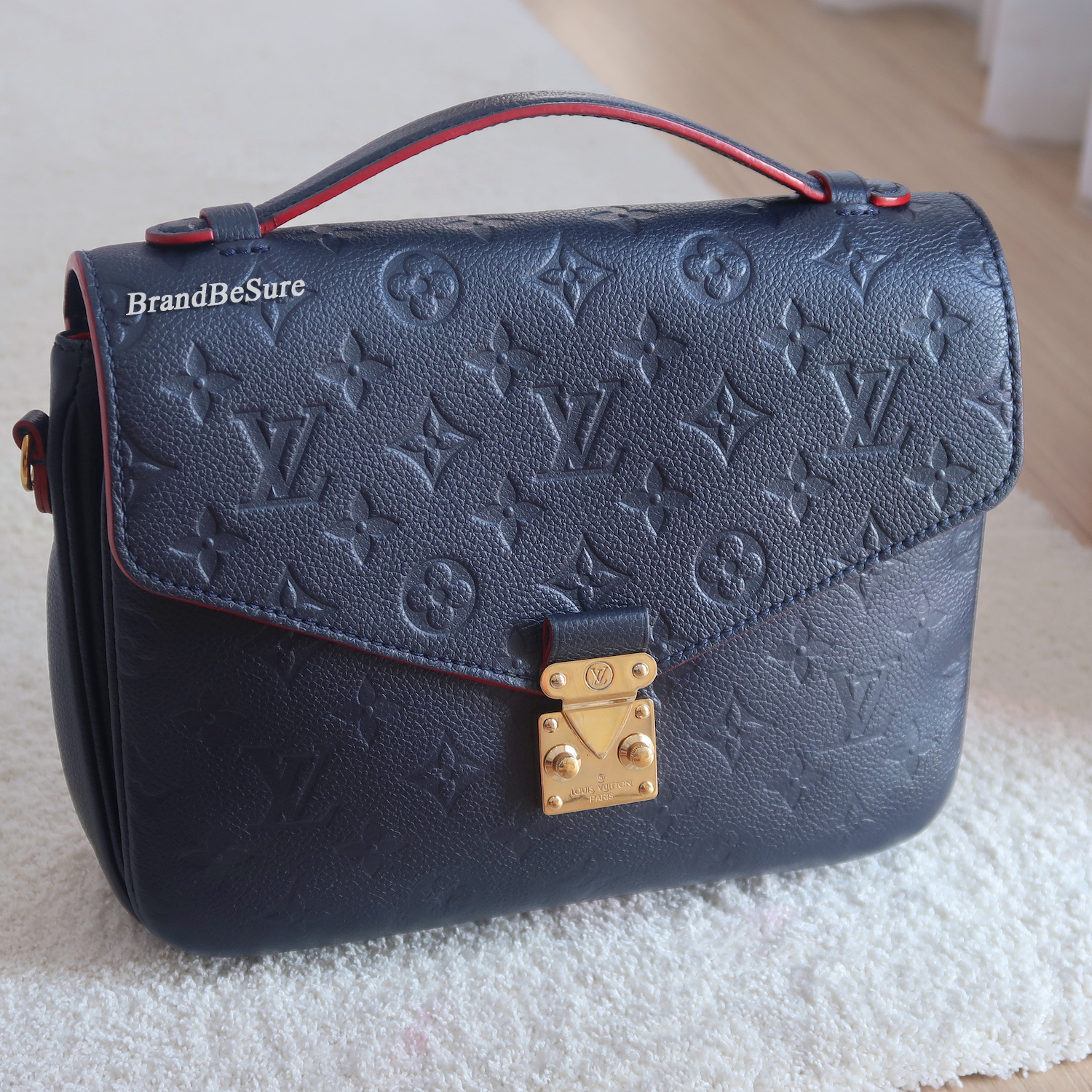 Louis Vuitton Blue Monogram Empreinte Metis Pochette