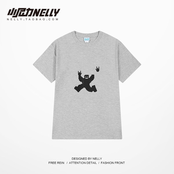 เสื้อยืดคอกลม ผู้ชาย เสื้อยืดผู้ชายเกาหลี เสื้อยืดเกาหลี แบรนด์ NELLY