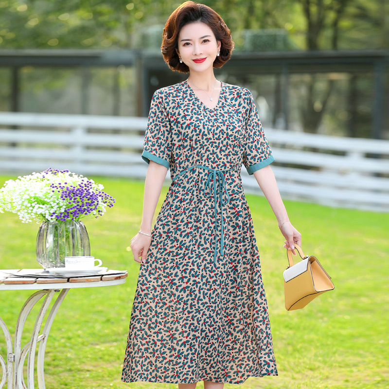 เดรสวัยผู้ใหญ่40-60ปี เดรสคุณแม่ ชุดเดรสทำงานวัยผู้ใหญ่ แบรนด์ MAMA DRESS