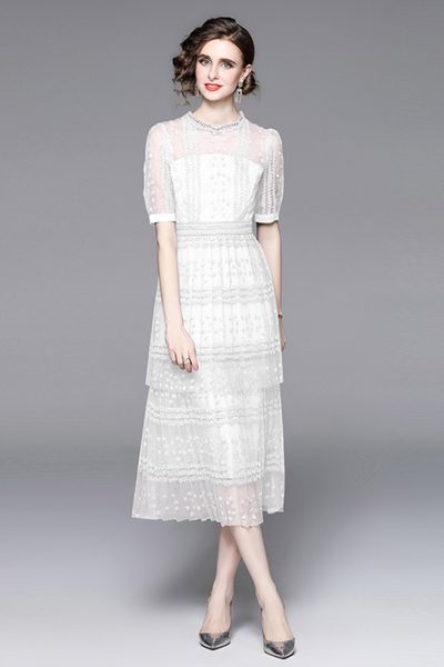 ชุดเดรสยาวสวยๆ ชุดเดรสยาวใส่สบาย ใส่ทำงาน
