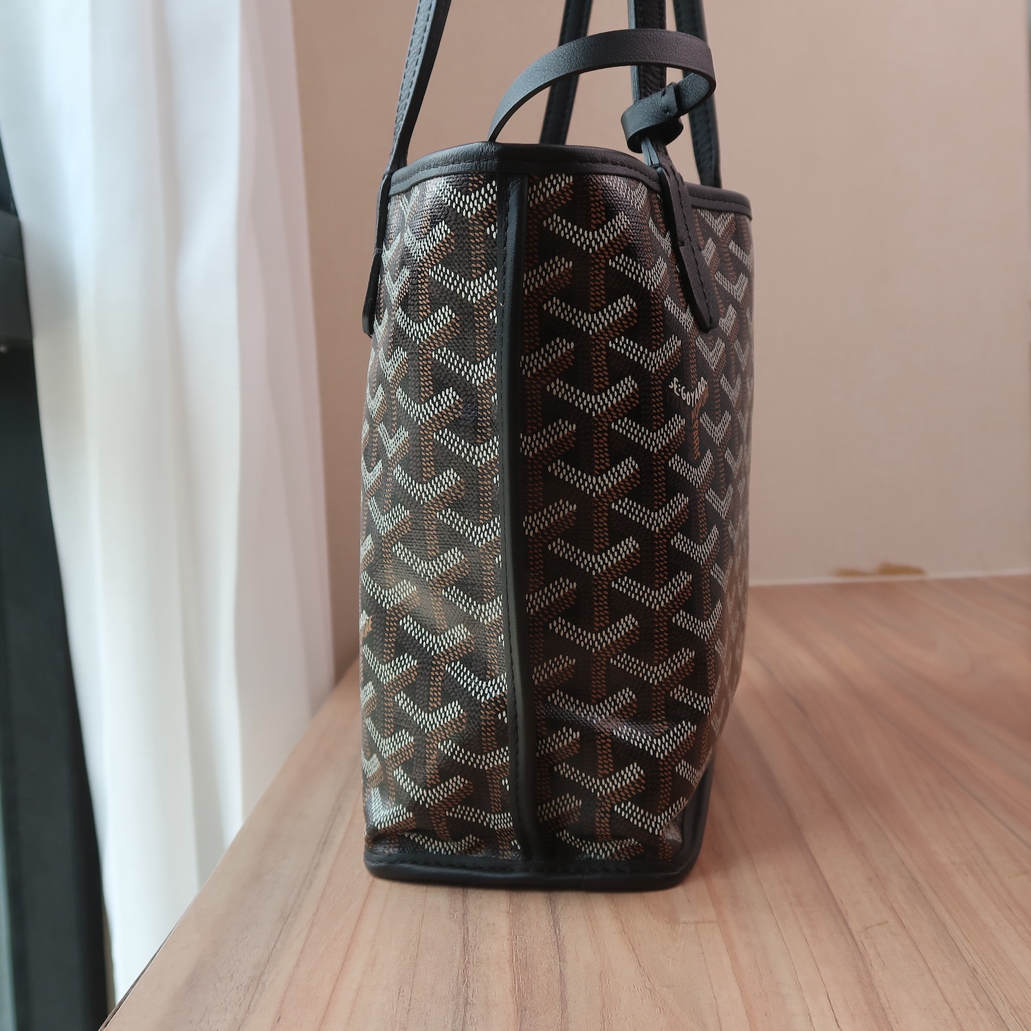 Goyard Black Monogram Heart Anjou Mini Bag (Full Set 2024)