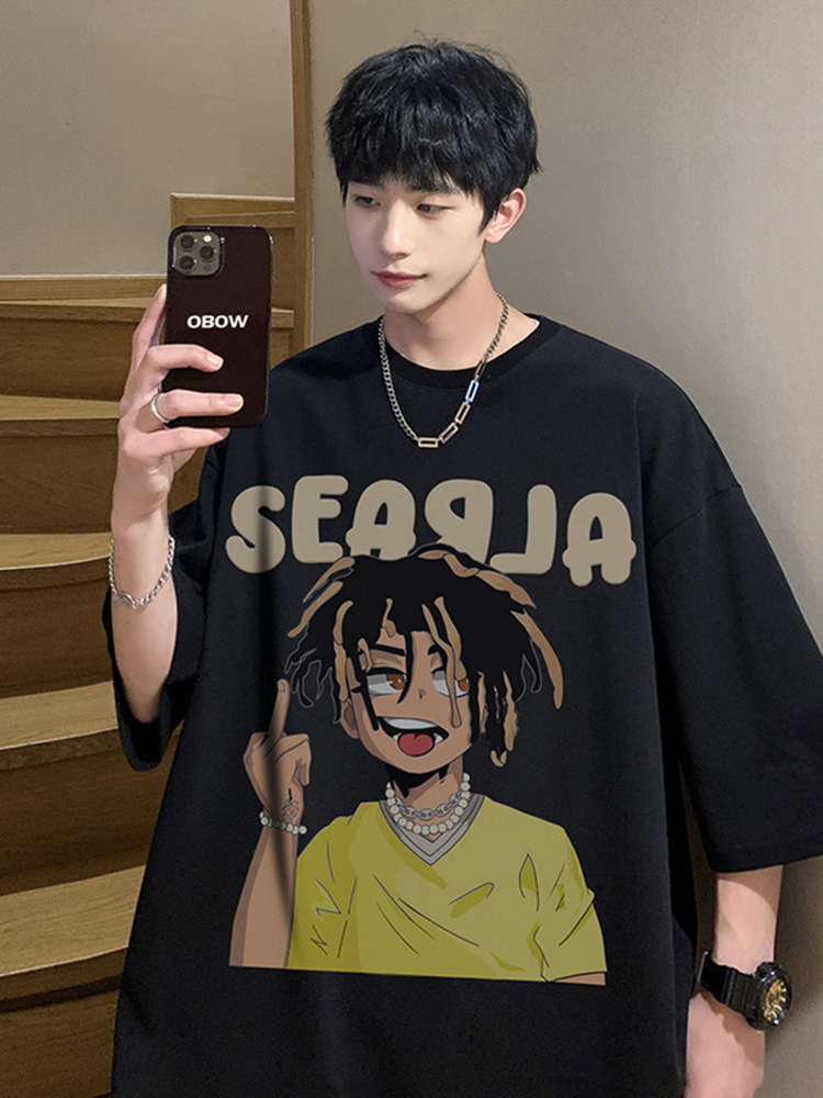 เสื้อยืดผู้ชายอ้วน S-5XL(อกเสื้อ39-51นิ้ว)