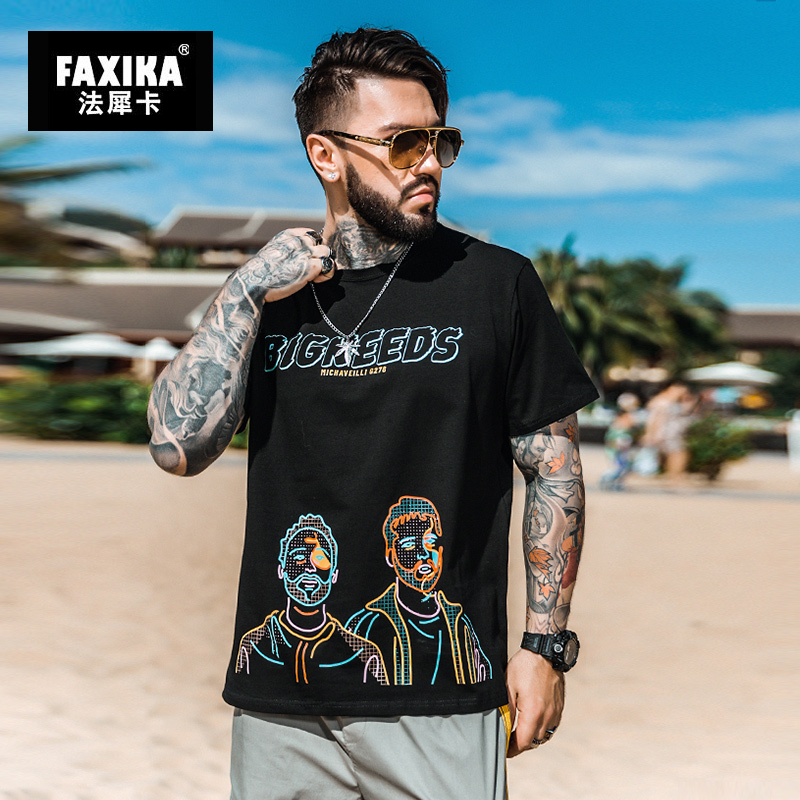 เสื้อยืดผู้ชายอ้วน S-5XL(อกเสื้อ39-51นิ้ว)