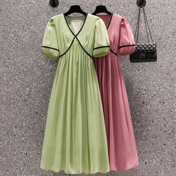เดรสคนอ้วน เดรสสาวอวบ ชุดเดรสคนอ้วนวัยรุ่น BY PLUS SIZE Girl