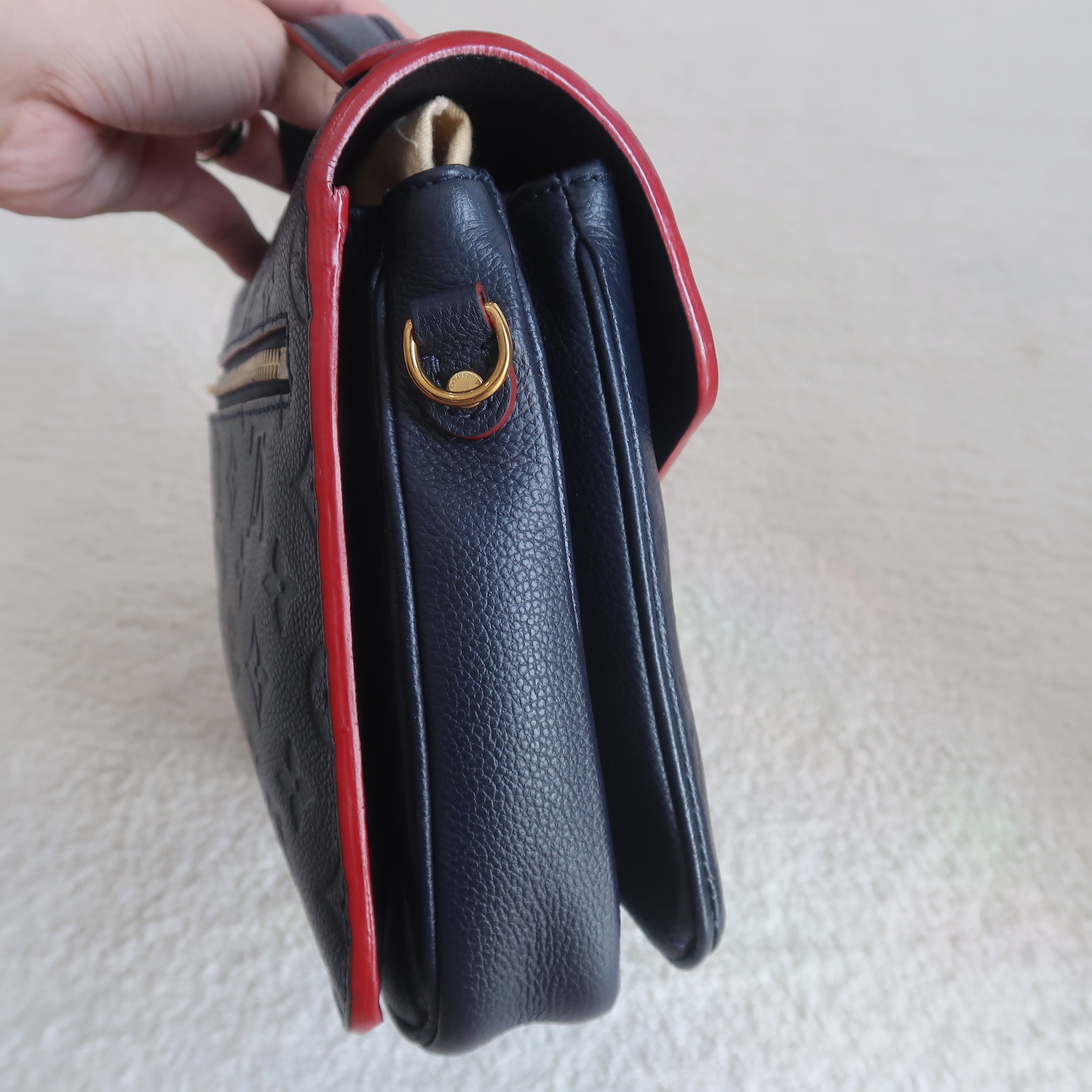 Louis Vuitton Blue Monogram Empreinte Metis Pochette