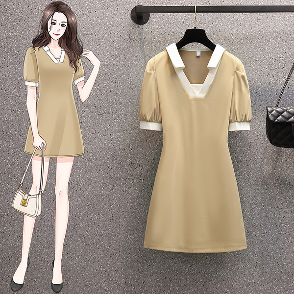 เดรสคนอ้วน เดรสสาวอวบ ชุดเดรสคนอ้วนวัยรุ่น BY PLUS SIZE Girl