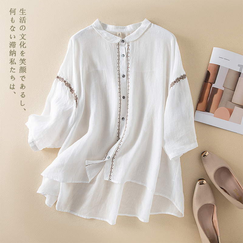 เสื้อลินิน เสื้อผ้าฝ้ายลินิน เสื้อเชิ้ตผ้าลินิน