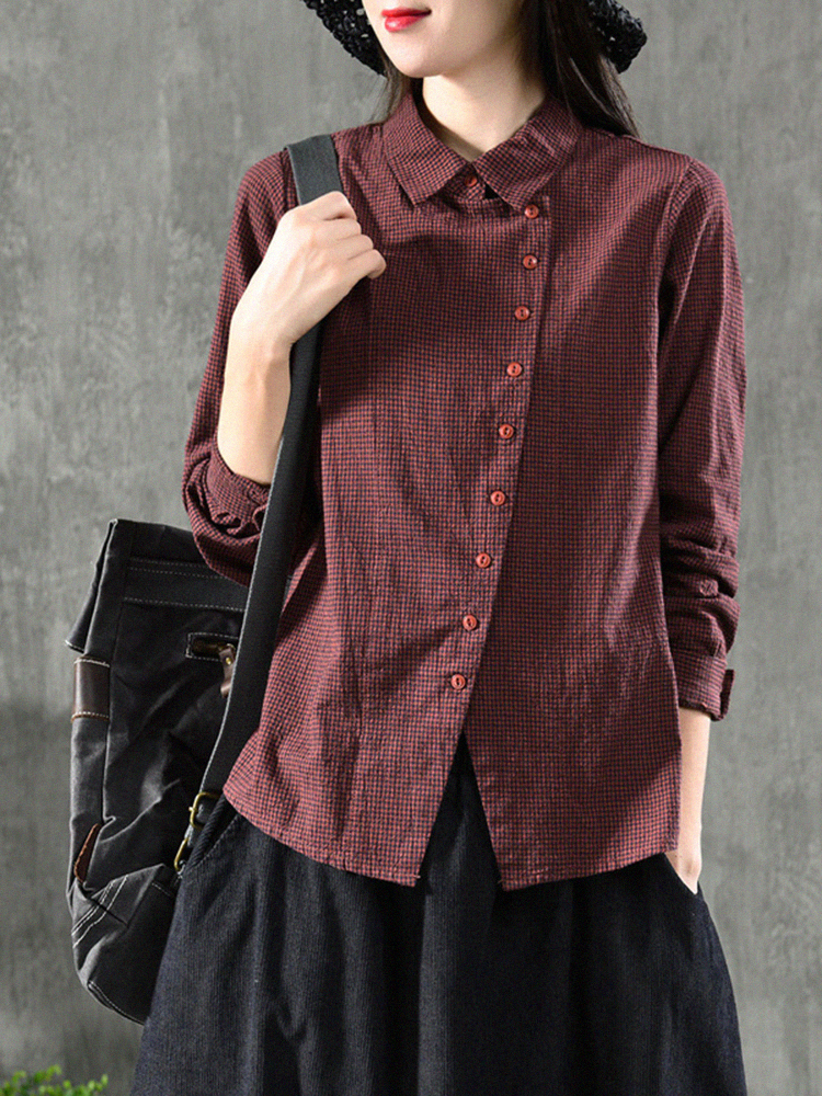 เสื้อลินิน เสื้อผ้าฝ้ายลินิน เสื้อเชิ้ตผ้าลินิน S M l XL จากแบรนด์ ZIMO