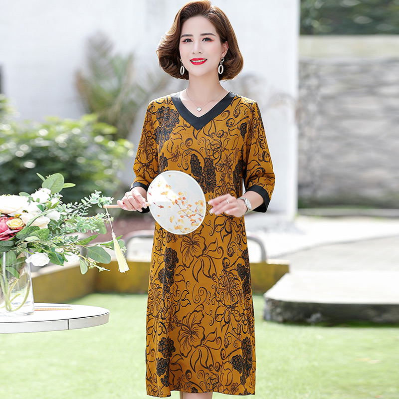 เดรสวัยผู้ใหญ่40-60ปี เดรสคุณแม่ ชุดเดรสทำงานวัยผู้ใหญ่ แบรนด์ MAMA DRESS