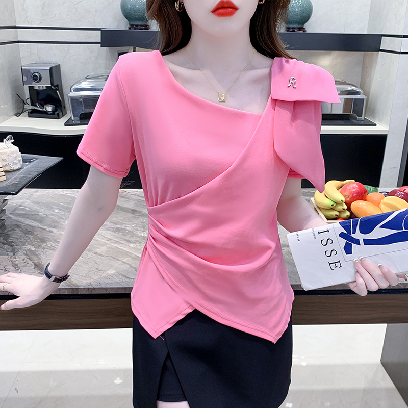 เสื้อผ้าวัยรุ่นเกาหลี เสื้อยืดวัยรุ่นผู้หญิง มีขนาด S M L XL