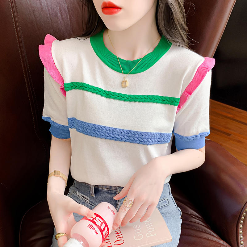 เสื้อยืดวัยรุ่นน่ารักๆ เสื้อวัยรุ่นแขนสั้น เสื้อผ้าวัยรุ่นเกาหลี แบรนด์ Wiyike