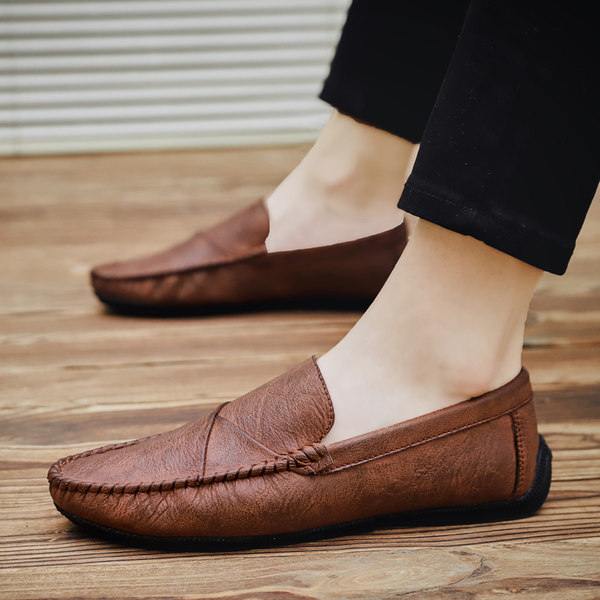 รองเท้าหนังผู้ชาย มีไซส์39-44 รองเท้าโลฟเฟอร์ชาย Slip-On Shoes