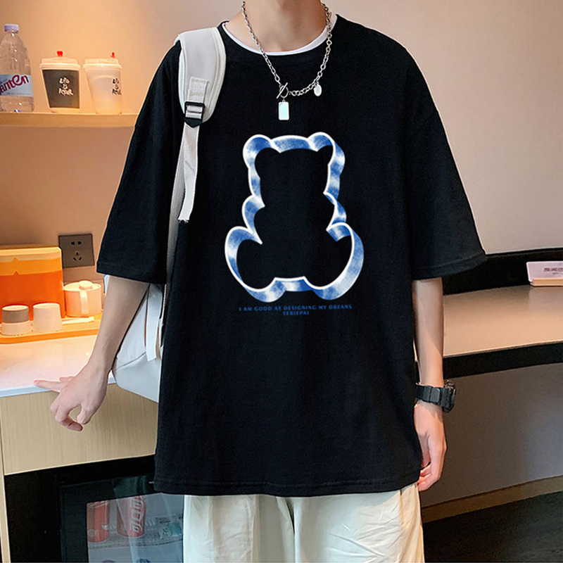 เสื้อยืดผู้ชายอ้วน M-5XL