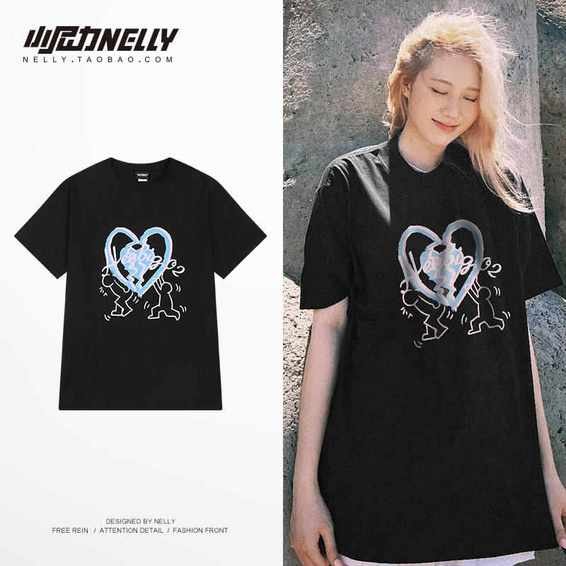 เสื้อยืดคอกลม ผู้ชาย เสื้อยืดผู้ชายเกาหลี เสื้อยืดเกาหลี แบรนด์ NELLY
