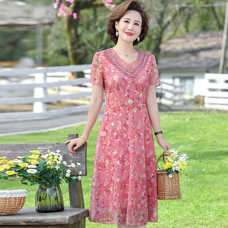 เดรสวัยผู้ใหญ่40-60ปี เดรสคุณแม่ ชุดเดรสทำงานวัยผู้ใหญ่ แบรนด์ MAMA DRESS