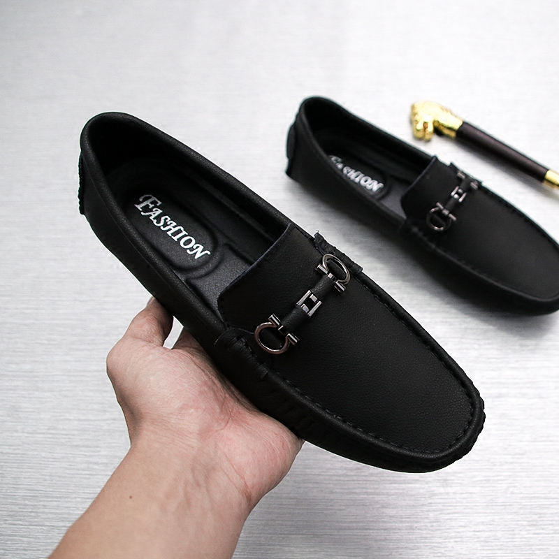 รองเท้าโลฟเฟอร์ชาย รองเท้าผู้ชาย รองเท้าแฟชั่นชาย รองเท้าหนังผู้ชาย Men Loafer Slip-On Shoes