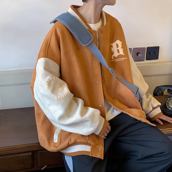 เสื้อแจ็คเก็ตเบสบอล เสื้อคลุม เสื้อแขนยาวสไตล์เกาหลี