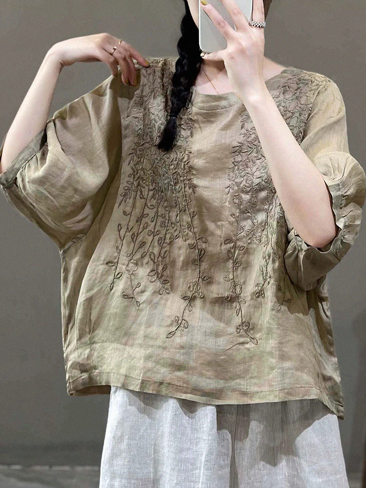 เสื้อลินิน เสื้อผ้าฝ้ายลินิน เสื้อเชิ้ตผ้าลินิน S M l XL จากแบรนด์ ZIMO