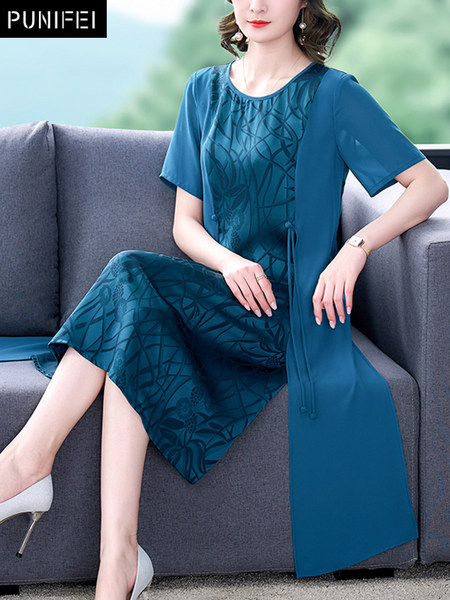 เดรสวัยผู้ใหญ่40-60ปี เดรสคุณแม่ ชุดเดรสทำงานวัยผู้ใหญ่ แบรนด์ MAMA DRESS