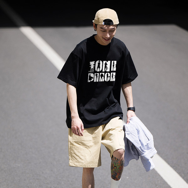 เสื้อยืดผู้ชายอ้วน S-6XLน้ำหนักผู้สวม40-135กิโลกรัมใส่ได้ ส่งฟรี